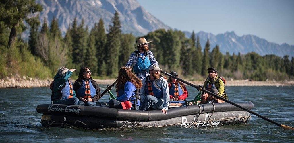 Scenic rafting in Jackson Hole, WY with the BEST Barker-Ewing Scenic Float Trips River Guides