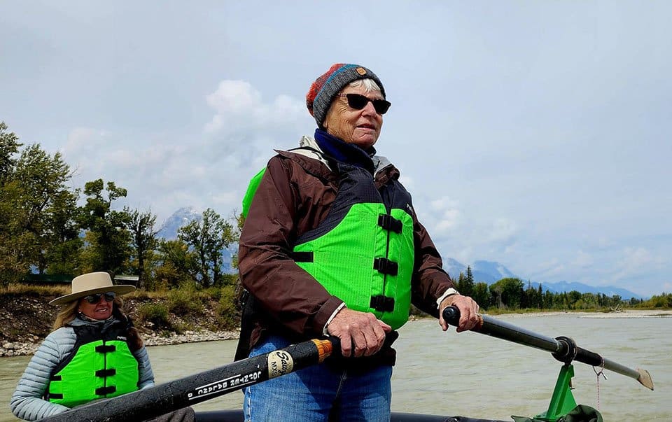 BEST founder Barbara Barker Snake River Rafting in Wyoming