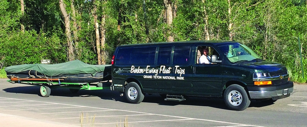 BE-van&trailer-cropped Where to meet your Barker-Ewing Scenic Float Trip in Grand Teton National Park