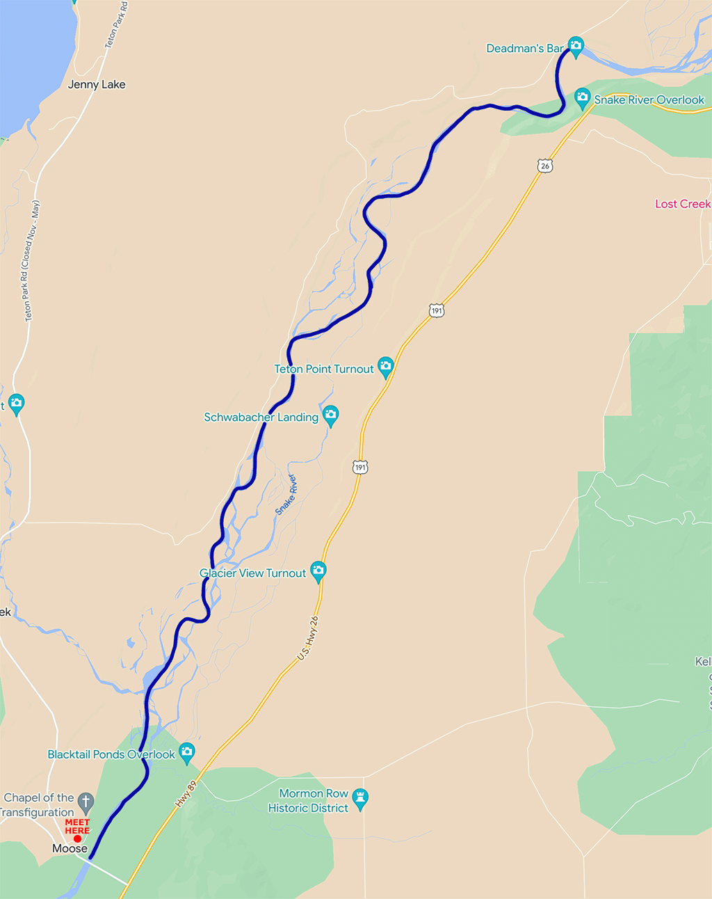 SnakeRiver-Route-from-DeadmansBar-to-Moose-1024-meet-here Map of SnakeRiver-Route-from-DeadmansBar-to-Moose
